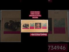 Máquina de impresión flexográfica de cajas de cartón corrugado con ranuradora y alimentador de borde de ataque