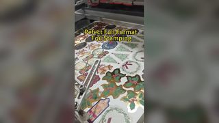 Estampado en caliente para etiquetas colgantes navideñas y adhesivos decorativos | Estampado de papel de vacaciones