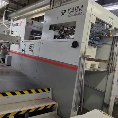 comprar BOBST AUTOPLATINE SP 104 BM H Máquina automática de corte y estampado de hojas con holograma online manufacture
