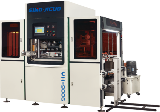 comprar JIGUO YH-900G Máquina automática de estampación en caliente servo, tamaño máximo de estampación:700X520 (mm), espesor de hoja adecuado:105-3000gsm, Número de rodillos de estampación:Dos rodillos online manufacture