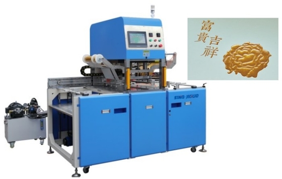 Máquina automática de estampado de papel caliente Velocidad máxima 1200 - 1500 hojas/min. Presión de estampado 10T / 20T