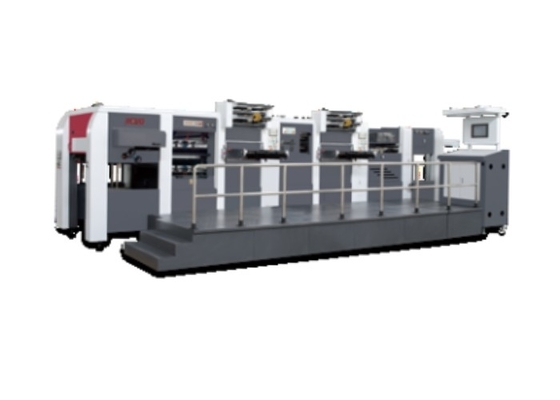 Máquina automática de estampado de papel caliente de presión pesada con altura máxima de pila de entrega 1400mm 38KW potencia total