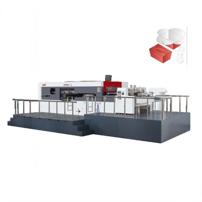 Máquina que arruga de alimentación automática del borde de ataque de la máquina 1500X1105m m de la caja del cartón que corta con tintas