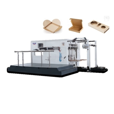 Máquina que corta con tintas y que arruga de la hoja plástica de la cama plana de BMY-1320A del cartón del manual acanalado semi automático de la caja