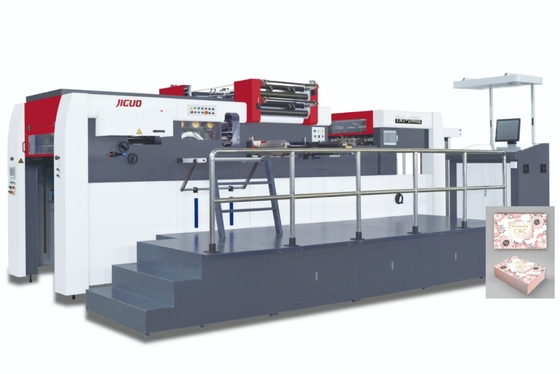 Máquina automática de estampación de papel caliente de alta velocidad Máxima gama de estampación 103 * 730mm 5 rodillos de papel