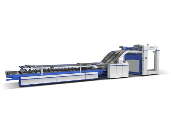 JIGUO FMZ-1300 Máquina automática de laminación de flauta Tamaño máximo de laminación 1300 mm × 1250 mm Velocidad económica 0-100 hojas / min espesor de papel inferior A / B / C / E flauta 3/4/5 capa