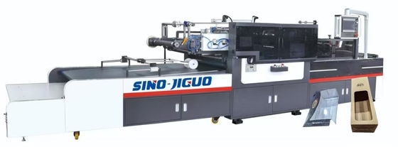 Máquina para ventanas JIGUO TC-1250Q Full Servo Inteligente para Corte de Esquinas y Prensado de Líneas, Grosor de la lámina de película (mm): 0.03-0.3mm, Velocidad máxima de trabajo de corte en V: 15000+ piezas/hora (Trabajos de corte y hendido de esquinas)