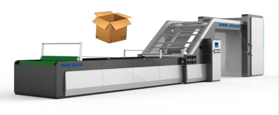 Máquina laminadora automática de flauta de alta velocidad JIGUO FMZ-1700, Tamaño máximo de hoja: 1700*1450mm, Velocidad de la máquina: 164 m/min (15000 hojas/h)