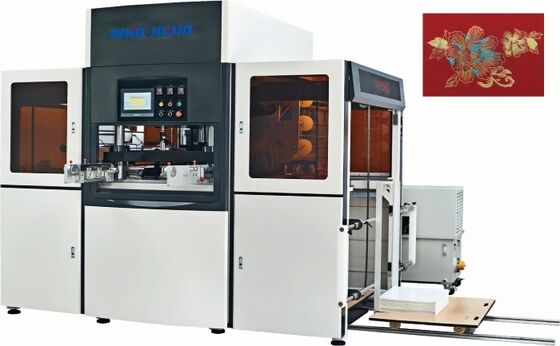 Precisión de estampado en caliente de ±0.1 mm Máquina automática de estampado en caliente para cajas de regalo