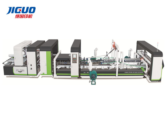 Papel acanalado de costura automático de Gluer 2500m m de la carpeta de la máquina de la fabricación de cajas del cartón